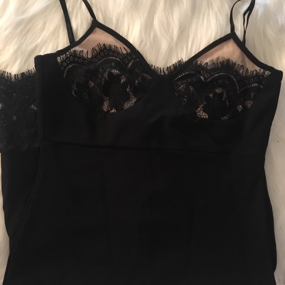 Lacy little black dress